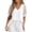 White, variant on PRETTYGARDEN Womens Tops Dressy Casual Puff Sleeve Chiffon Blouses V Neck Business Work Shirts Summer Fashion Clothing