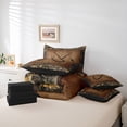 thumbnail image 6 of Homewish Fishing Hook 7 Pieces Bedding Comforter Set,Rustic Farmhouse Cabin Full Bedding Set,Countryside Autumn Leaves Fitted Sheet Flat Sheet For Teens,Super Cozy Room Decor Reversible, 6 of 8