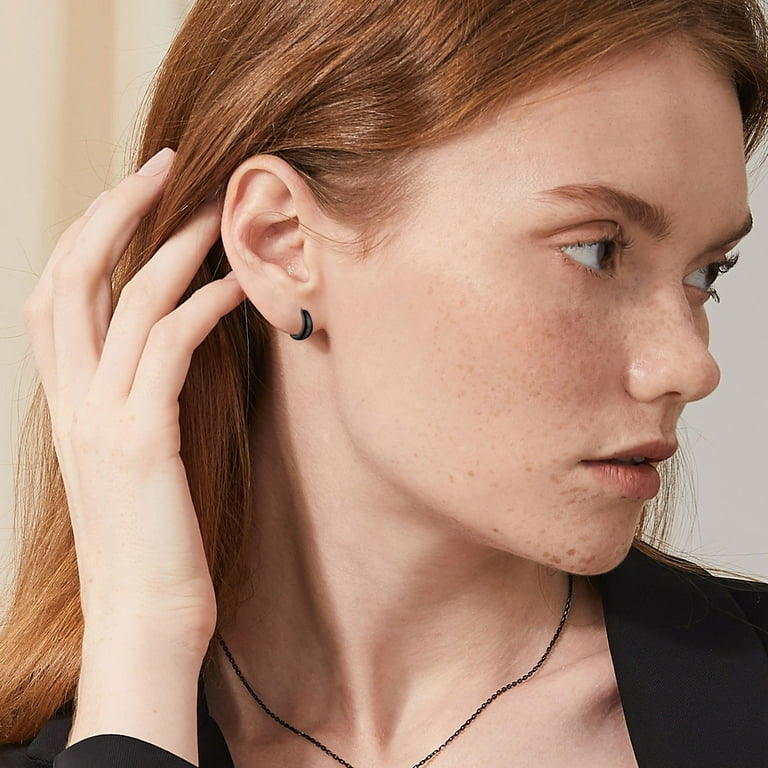 Black cartilage hoop discount