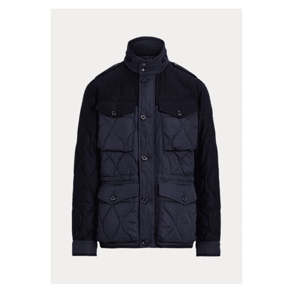$598 Polo Ralph Lauren Men's Quilted Field Jacket, Navy, XL