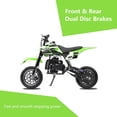 thumbnail image 2 of FRP DB001 Gasoline 49cc Motorcycle, Green, 0.27 gal, 2 of 7