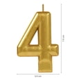 thumbnail image 3 of Velas de Cumpleaños Granmark No. 4 Dorada, 3 of 4