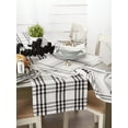 thumbnail image 4 of DII 14x108" Modern Cotton Homestead Plaid Table Runner in Black, 4 of 12