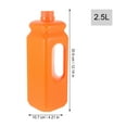 thumbnail image 2 of HOMEMAXS Orange Plastic Water Jug with Ergonomic Handle for Home 2.5 Gallon Capacity Safe and, 2 of 8