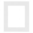 thumbnail image 2 of Ambiance Studio White Picture Frames Wood Wide Face Photo Art Frame Includes Plexi Glazing, Backer & Hanging Hardware- Bright White - 8.5X11, 2 of 5