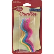 Betty Crocker Neon Crazy Curl Candle - 12 Count