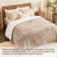thumbnail image 4 of Heated Blanket Electric Blanket Twin 62"x84" Fast Heating Electric Blanket with 10 Heat Levels & 10 Hours Auto-Off Overheat Protection Cozy Soft Flannel Heated Throw Blanket, 4 of 7