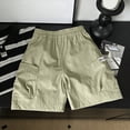thumbnail image 2 of WXFAZCVU Boys Cargo Shorts Casual Athletic Shorts with Pockets for Outdoor Camping Hiking Size 3-4 Years, 2 of 3
