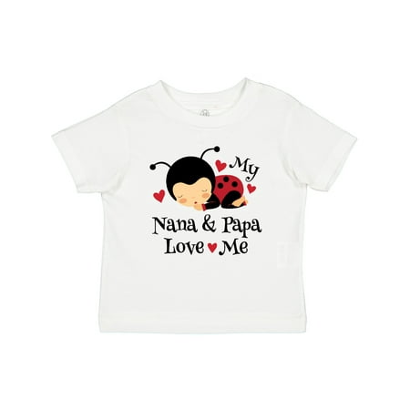 

Inktastic Nana and Papa Love Me Baby Outfit Gift Baby Boy or Baby Girl T-Shirt