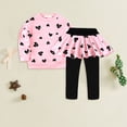 thumbnail image 2 of Girl Clothes Fall Winter Toddler Outfits for Girls Shirt Tops + Pants Girls Clothing Set 6 12 18 Months 2T 3T 4T 5T ChildrenPink,6-7 Years, 2 of 4
