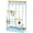 Blue, variant on Jewelry Stand Holder Organizer, 4-Tier Necklace Holder with Ring Tray, 10 Hooks Necklaces Hanging Small Jewelry Display Storage Tower Tree for Bracelets Earrings Watches -Medium, White