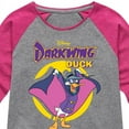 thumbnail image 3 of Disney - Darkwing Duck - Original Logo - Toddler & Youth Girls Raglan Graphic T-Shirt, 3 of 4