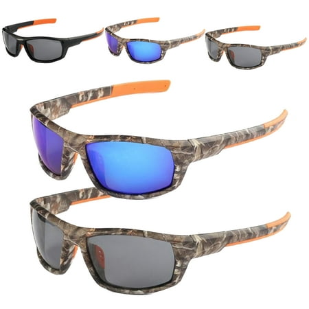 Meigar Outdoor Sports Camouflage Polarized Sunglasses Goggles Driving Fishing Running Sun Glasses - On (Best Sunglass Tint For Driving)