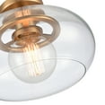 thumbnail image 6 of Atlas Lighting and Home 1-Light Semi Flush Mount Ceiling Light Fixture - 13" - Brushed Gold, 6 of 6