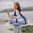 thumbnail image 6 of Kdxio Lavender Fields Under Blue Sky Travel Duffel Bag Gym Bag Weekender Travel Bag Gym Bag for Women &Men Airplane Travel Essentials for Flying, 6 of 7