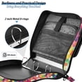 thumbnail image 4 of FORMRS Zipper Binder with Shoulder Strap 2-inch Ring 500 Sheet Capacity File Bag, Green Colorful Circles, 4 of 5