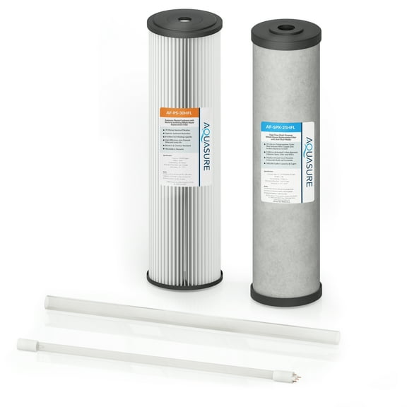 Aquasure Quantum Series Multi-Stage Complete Replacement Filter Kit for AS-WHUV18HO
