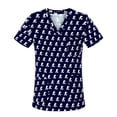 thumbnail image 1 of Ropa de algodón transpirable con estampado de dibujos animados, ropa de cuello en V con cepillo para manos, ropa de enfermera para mujer, ropa de trabajo para quirófano de manga corta para hombre, 1 of 5