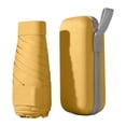 thumbnail image 1 of Bearachild Paraguas de vinilo con 6 costillas, 6 plegables para caminar, a prueba de viento, portátil, Mini parasol para lluvia para hombres y Paraguas de lluvia Amarillo, 1 of 6