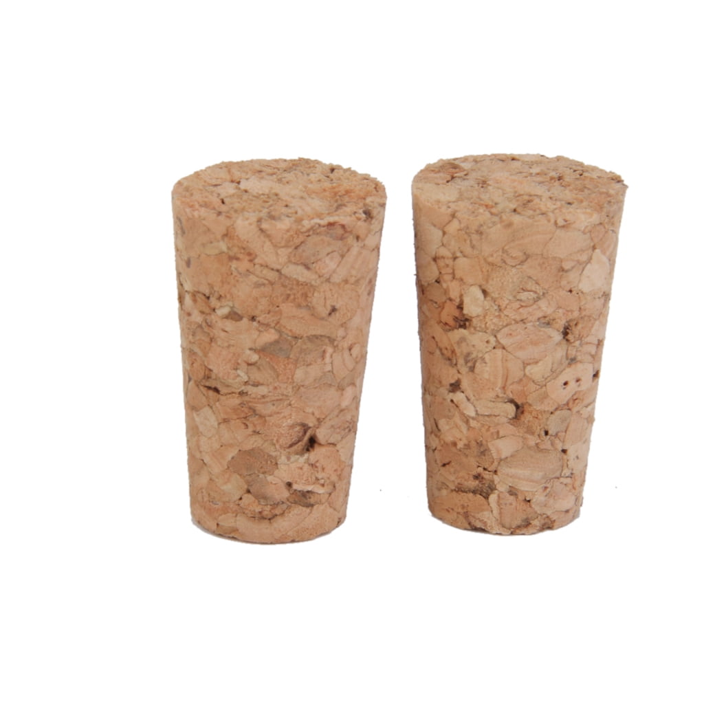 10x Tapered Cork Stoppers Wine Bottle Bung Corks Craft Art 20 x 15 x 35mm 