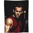 thumbnail image 2 of Ryan Reynolds Throw Blanket Fleece Blanket Soft Cozy Flannel Blanket Lightweight Plush Blanket (3Sizes), 2 of 6