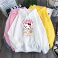 thumbnail image 1 of Factory de fábrica pricic】sudadera con capucha Casual de mujer Hello Kitty estampado patrón abrigo grueso suelto de algodón par ropa deportivapangjing, 1 of 3