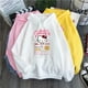 thumbnail image 1 of Factory de fábrica pricic】sudadera con capucha Casual de mujer Hello Kitty estampado patrón abrigo grueso suelto de algodón par ropa deportivapangjing, 1 of 3