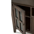 thumbnail image 3 of Artisan 72 inch Wide Solid Wood TV Stand in Natural Aged Brown For TVs up to 80 inches, 3 of 9