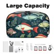 thumbnail image 3 of Fish Travel Cord Organizer Case Small with Cable Organizer, USB Pouch, and Phone Charger Organizer - Oxford Cloth Waterproof Storage Bag for Electronic Devices - 5.9x9.44x3.14 in, 3 of 6