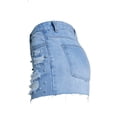 thumbnail image 3 of Women's High Waisted Stretchy Summer Ripped Jeans Shorts Jeans Solid Color Pearl Studded Bead Drill Casual Jean Shorts S-3XL, 3 of 9