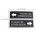 thumbnail image 2 of EeaseMX pegatinas creativas para puerta. Por favor, utilice otras pegatinas para letreros de puerta. Calcomanías sencillas para letreros de puerta de oficina, restaurante y supermercado., 2 of 7