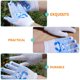thumbnail image 4 of 3 pares de guantes de trabajo de algodón de poliéster guantes protectores protectores de mano para niños, 4 of 8