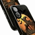 thumbnail image 3 of Enchanted Halloween Witch iPhone Case, Vintage Gothic Witch with Broom and Bats Under Full Moon, Spooky Fall Aesthetic, Compatible with iPhone 16 15 14 13 12 11 Pro Max, 3 of 6
