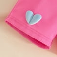 thumbnail image 4 of Conjuntos de blusas y camisas de cuello redondo y manga corta para niños, falda corta de manga larga con tiras en las axilas, pantalones, boina, conjunto de 3 piezas, pantalones cortos con cuentas de, 4 of 9