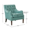 thumbnail image 3 of Gracie Mills Gibson Classic Comfort Button Tufted Accent Chair - GRACE-3381, 3 of 3