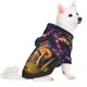 thumbnail image 2 of Fotbe Purple Glowing Mushroom Sudadera con Estampado para Perros Pequeños – Suéter con Capucha para Mascotas, Tela Suave de Forro Polar con Bolsillo-Medium, 2 of 7