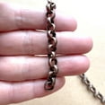 thumbnail image 3 of Unisex Rolo Chain Necklace.Copper,Brushed Gold, Brushed Silver, Gunmetal Necklace, Brass, boho, chic, masculine,casual, gold necklace,unisex, 3 of 10