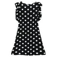 thumbnail image 2 of Xmarks Women Casual Mini Dress Polka Dot Summer Fly Sleeve Retro Sundress, 2 of 6