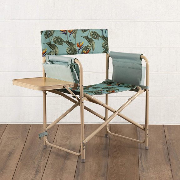 Outdoor Directors Folding Chair, (Tropical Foliage)