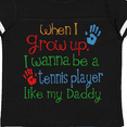 thumbnail image 4 of Inktastic Tennis Player like Daddy Boys or Girls Toddler T-Shirt, 4 of 5