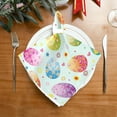 thumbnail image 2 of Dreamtimes Easter Cloth Napkins 4PCS,Cute Easter Colorful Eggs Flowers Soft and Skin Friendly Dinner Napkins Washable for Dinner, Hotel,Reunion,BBQ Party, 2 of 7