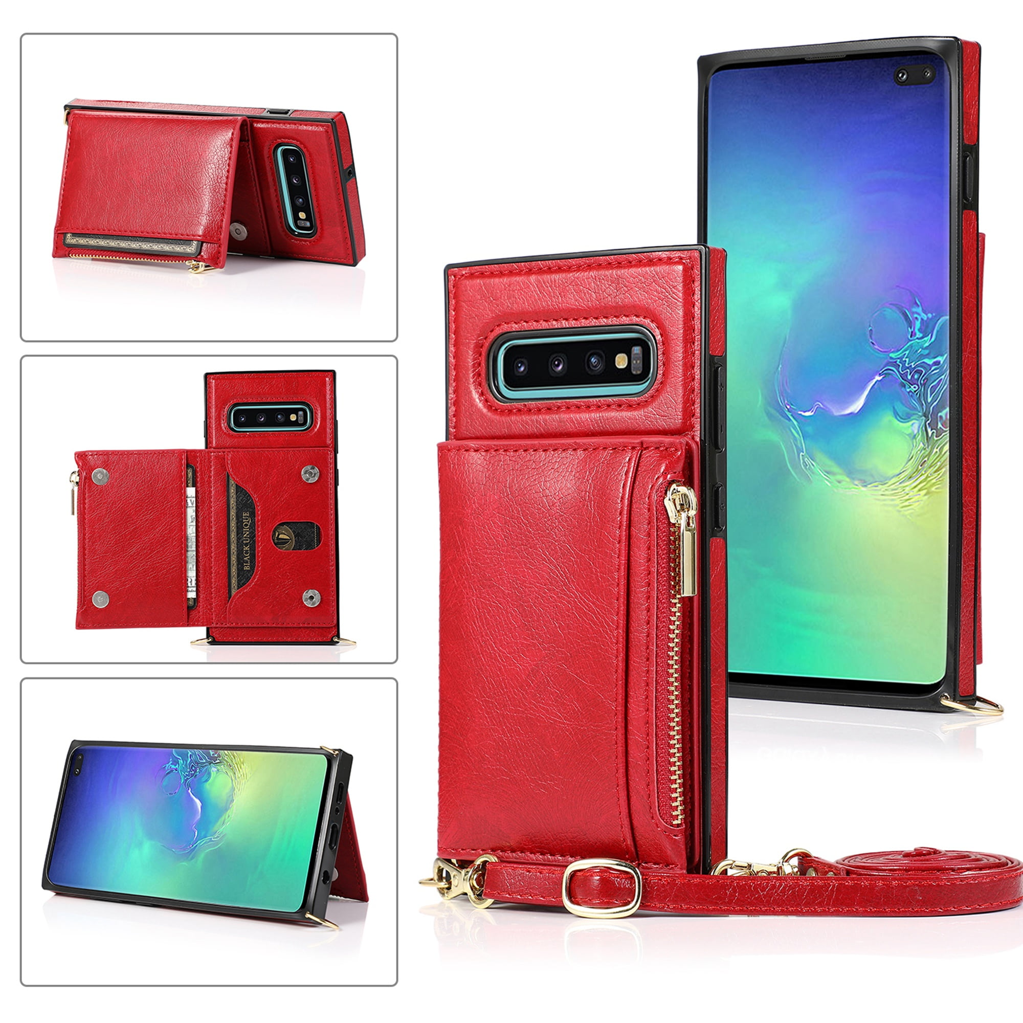 Dteck Crossbag Case For Samsung Galaxy S10e, Premium PU Leather Wallet