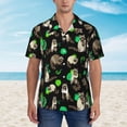 thumbnail image 3 of Men's Hawaiian Shirt Casual Short Sleeve Button Down Shirt Tropical Beach Shirt, 3 of 8
