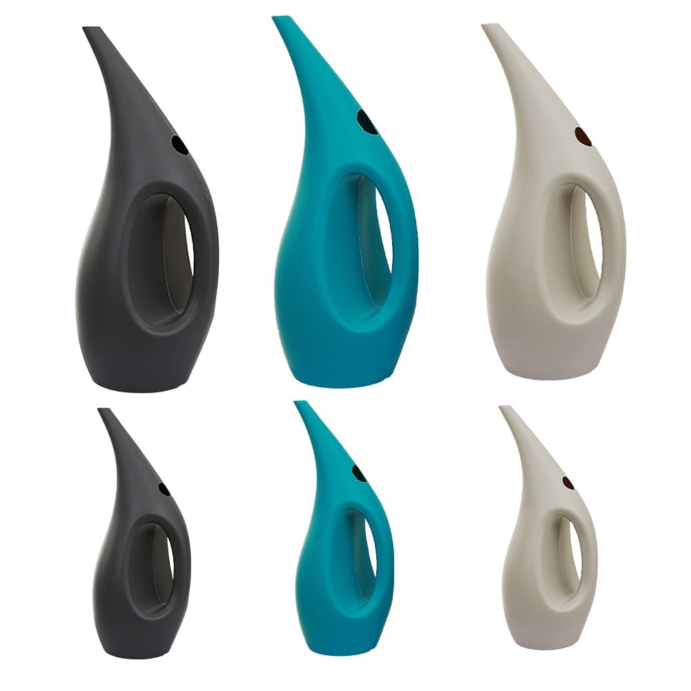 High-quality Long Spout Watering Cans for Efficient Indoor Plant Watering- A Dark Gray 2.5L Smile Home