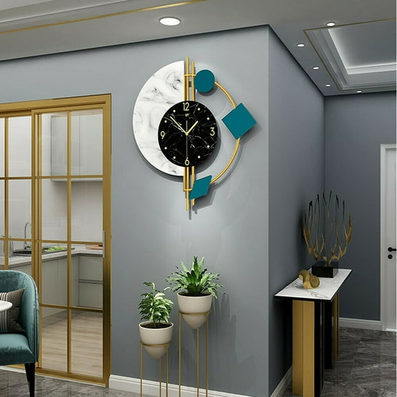 CNCEST 3D Modern Decorative Clock Nordic Wall Clock Watch Living Room Quartz Silent Home Decor Clock