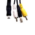 thumbnail image 4 of Methold Cámara 8 Cable de datos USB Video AV RCA Cable de salida Cables de datos duales Cable de carga liviano portátil Cables de de cámara Accesorios de cámara y óptica, 4 of 6