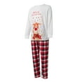 thumbnail image 6 of ZAXARRA Matching Family Pajamas Sets Christmas PJ's Sleepwear Printed Top with Plaid Bottom, 6 of 7
