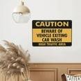 thumbnail image 6 of Caution Beware Of Vehicle Exiting Car Wash Sign Tin Sign Warning Metal Sign Vintage Sign Wall Decor for Home Farm Bar Coffee Shop Club Decoration 8x12 Inch, 6 of 7