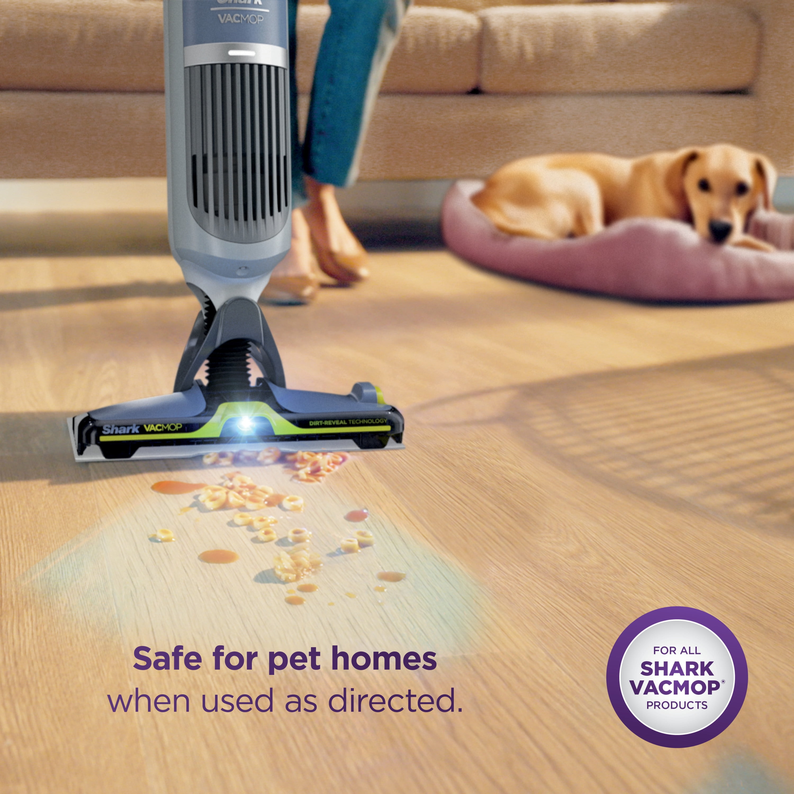 Shark VACMOP Pet Floor Cleaner, Sealed Hard Floors, Odor Neutralizing, Streak-Free, VCO60, 2L