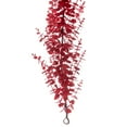 thumbnail image 5 of Vickerman 6' Red Artificial Eucalyptus Glitter Garland., 5 of 5